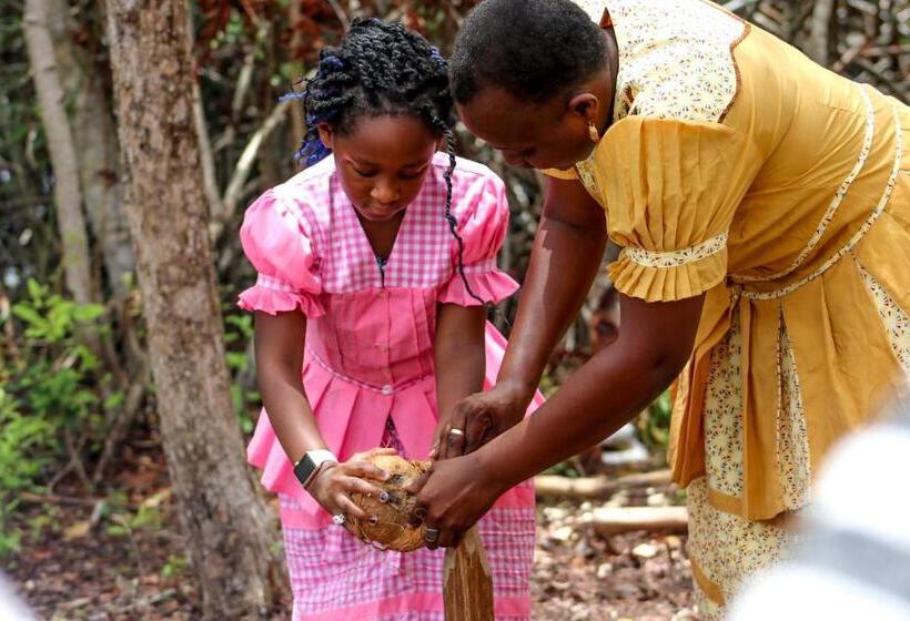 חדר סטנדרט לשלושה עם נוף לגינה, Palmento Grove Garifuna Eco Cultural & Healing Institute