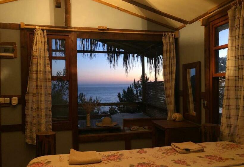 חדר דלוקס נוף לים, Honey Hill Faralya Forest Cabins By The Sea