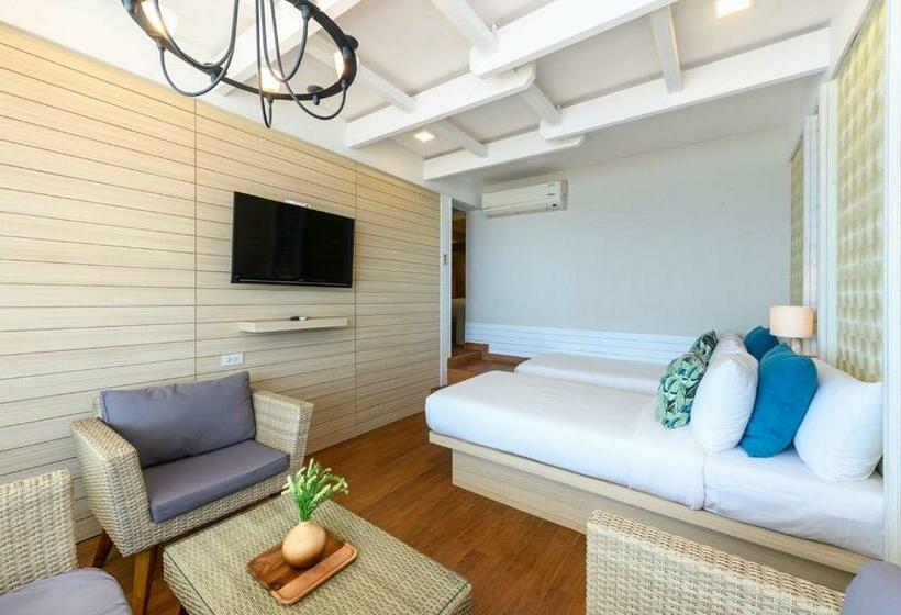 غرفة عائلية مطلّة علي البحر, Maldives Beach Resort