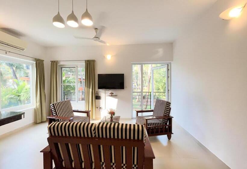 Апартаменты 1 Спальня, Rainforest Enclave, Arpora 10 Mins To Baga Beach