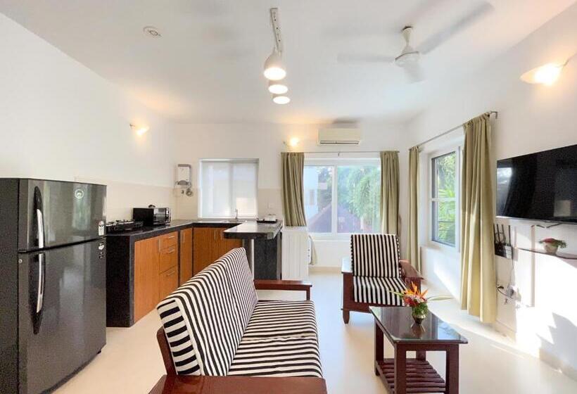 Апартаменты 1 Спальня, Rainforest Enclave, Arpora 10 Mins To Baga Beach