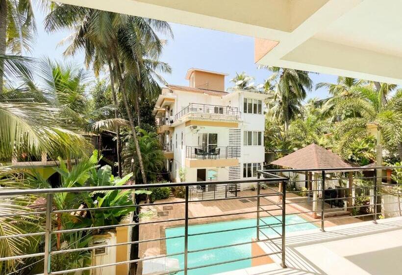 Апартаменты 1 Спальня Вид на Бассейн, Rainforest Enclave, Arpora 10 Mins To Baga Beach