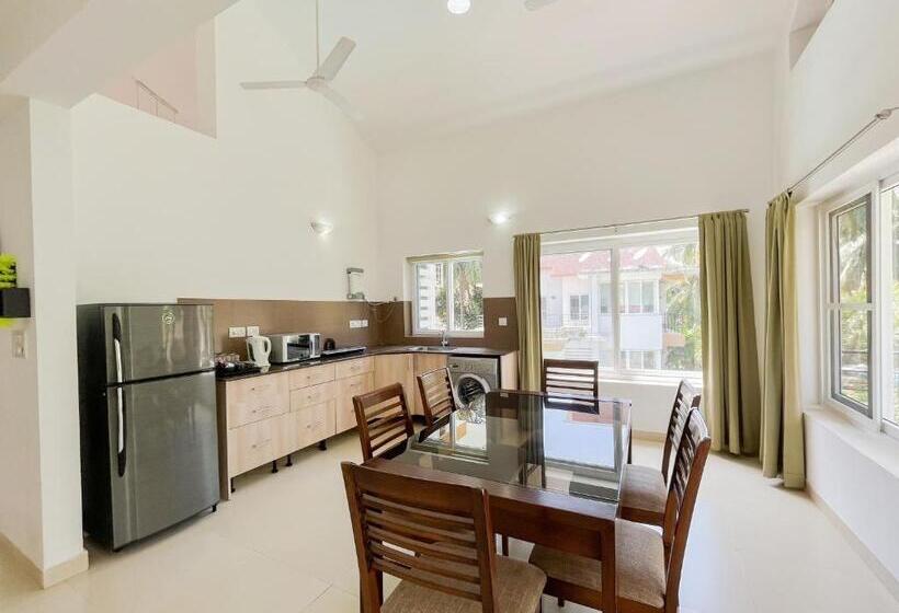 Апартаменты 3 Спальни, Rainforest Enclave, Arpora 10 Mins To Baga Beach