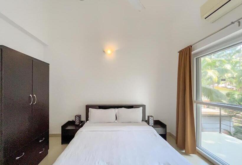 Апартаменты 2 Спальни с Террасой, Rainforest Enclave, Arpora 10 Mins To Baga Beach