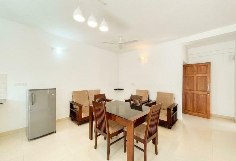 Апартаменты 1 Спальня Вид на Бассейн, Rainforest Enclave, Arpora 10 Mins To Baga Beach