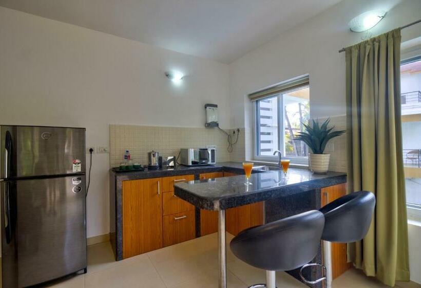 Апартаменты 1 Спальня, Rainforest Enclave, Arpora 10 Mins To Baga Beach