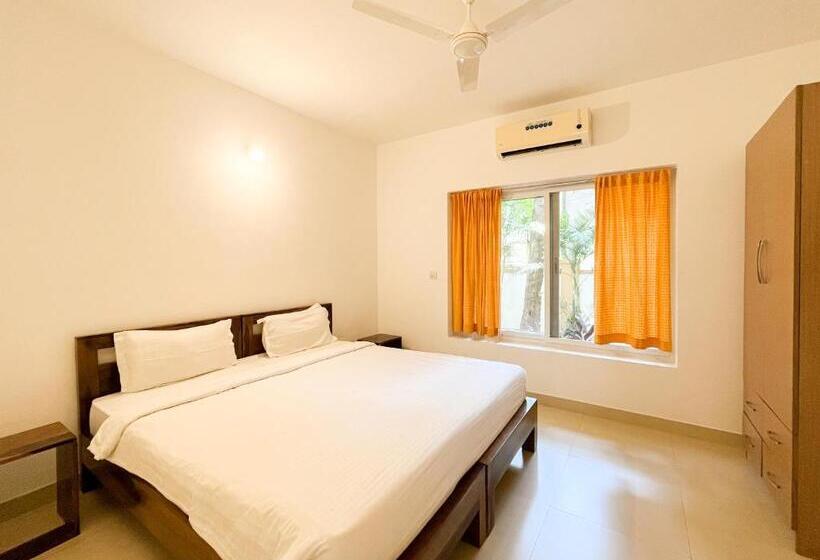 Апартаменты 1 Спальня Вид на Бассейн, Rainforest Enclave, Arpora 10 Mins To Baga Beach