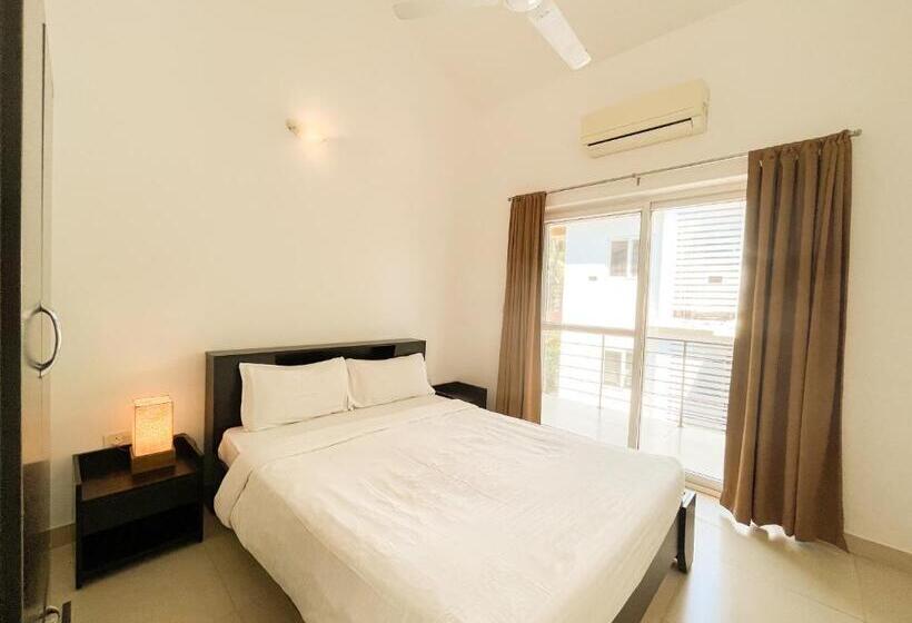 Апартаменты 2 Спальни с Террасой, Rainforest Enclave, Arpora 10 Mins To Baga Beach
