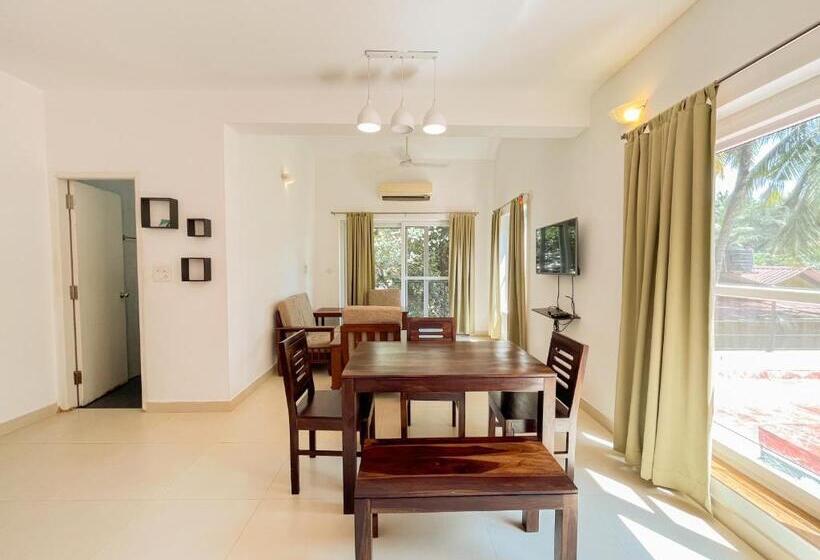 Апартаменты 2 Спальни с Террасой, Rainforest Enclave, Arpora 10 Mins To Baga Beach