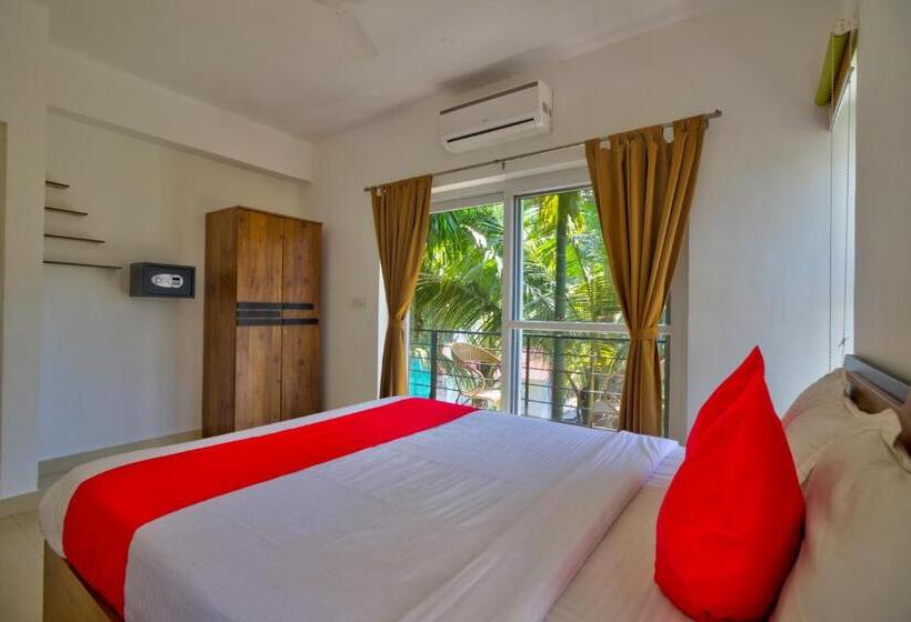 Апартаменты 2 спальни Вид на Бассейн, Rainforest Enclave, Arpora 10 Mins To Baga Beach