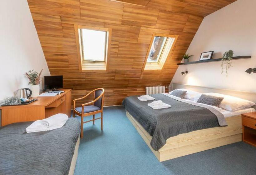 غرفة قياسية ثلاثية, Wellness Hotel šedý Vlk