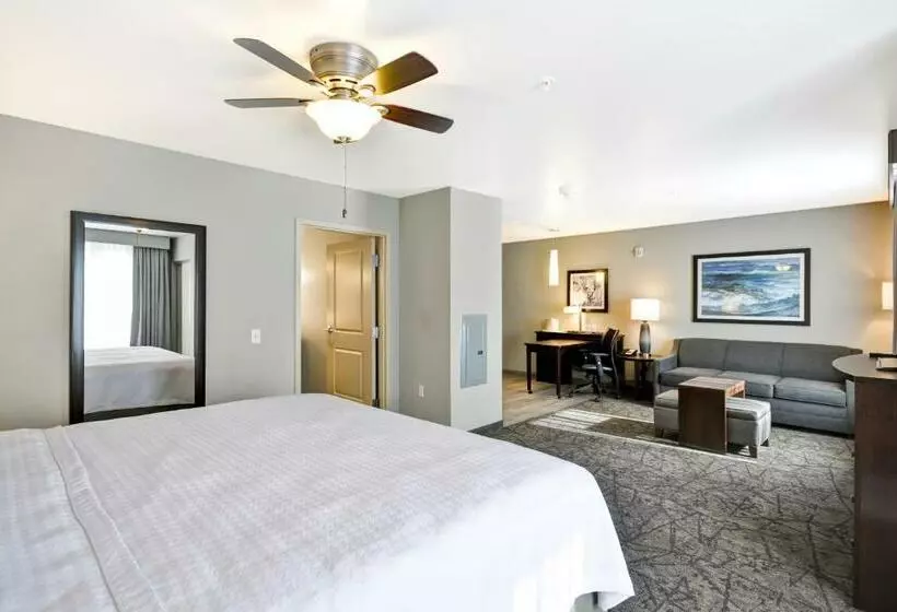 キングサイズベッドのデラックススイート, Homewood Suites By Hilton Phoenix Tempe Asu Area