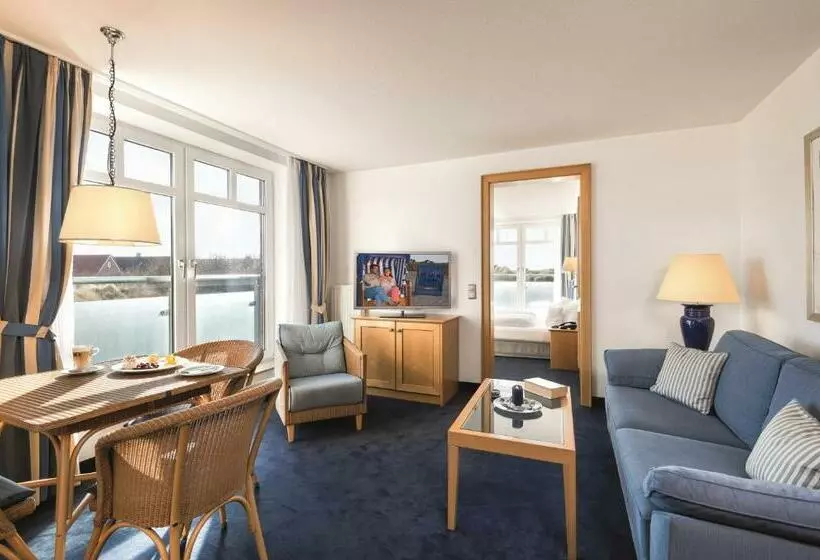 Huoneisto 1 Makuuhuone, Strandhotel Juister Hof