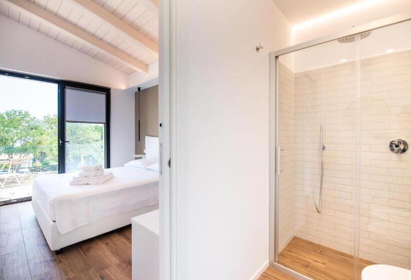 Deluxe Rum Havsutsikt med Balkong, La Perla Relais