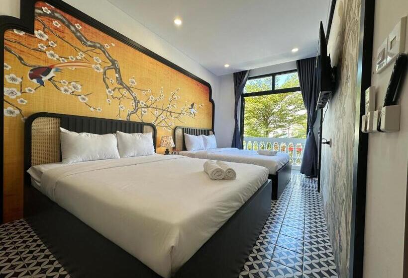 اتاق استاندارد چهارنفره با بالکن, Mộc Lâm Homestay Grandworld Phú Quốc