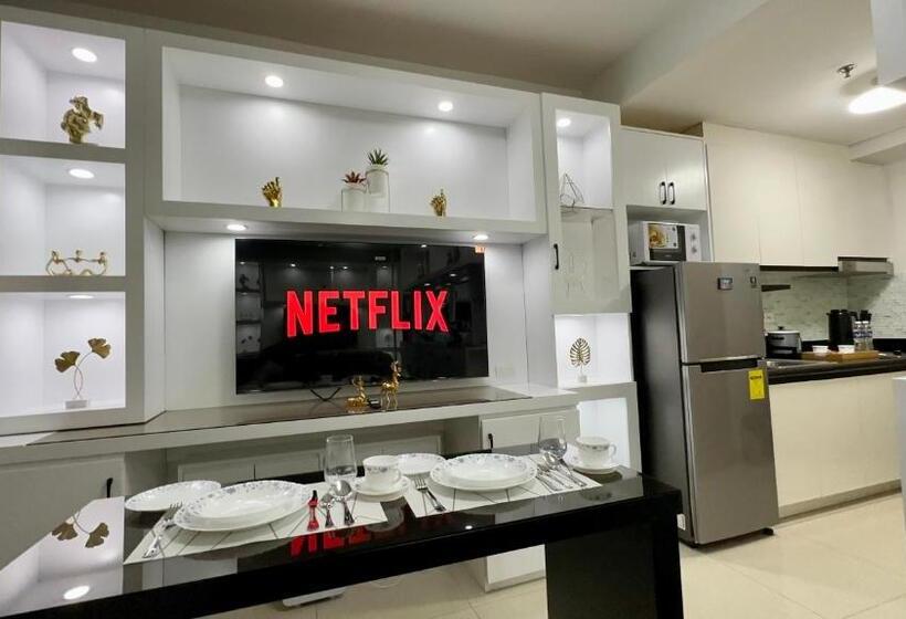 آپارتمان 1 خوابه با بالکن, Cozy Condo Near Mall Of Asia