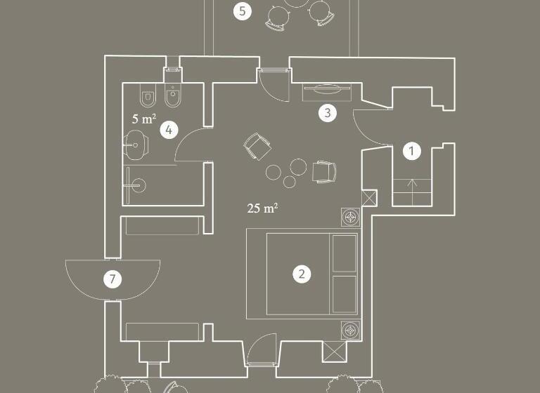 스탠다드 룸 가든 전망, Bambarone La Masseria