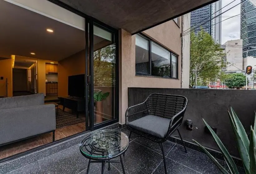 テラス付き1ベッドルームアパートメント, Sonora 11 Apartments By Vh
