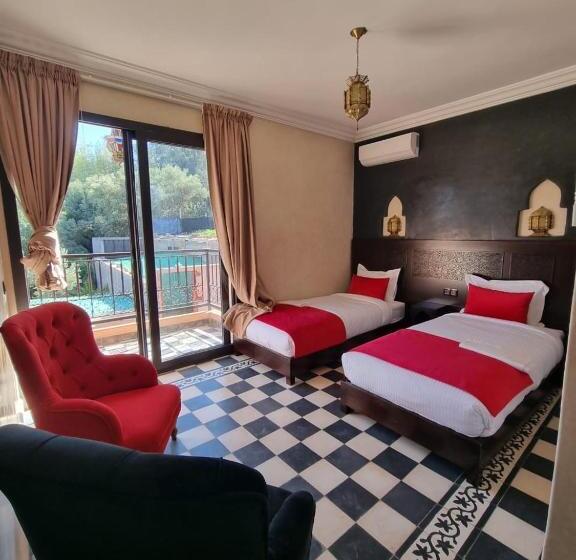 اتاق استاندارد با چشم‌انداز باغ, Riad Timskrine