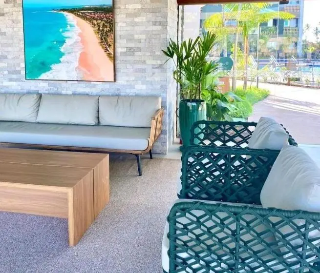 Standard-studio, Flat Luxo No Mana Beach Em Muro Alto 4 Pessoas