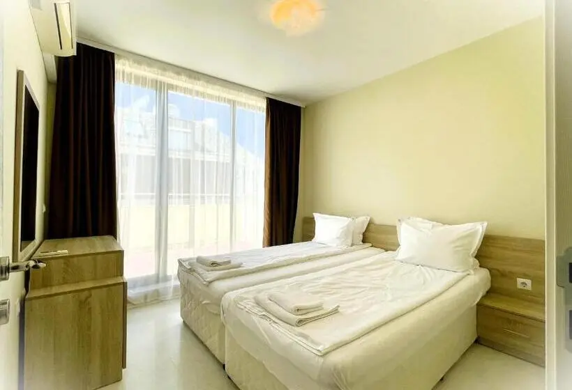 2ベッドルームアパートメント, Apartments Stamopolu Lux With Pool View