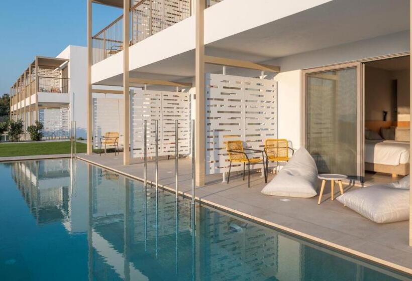 غرفة بريميوم مطلّة علي البحر, Paralos Kyma Dunes Adults Only