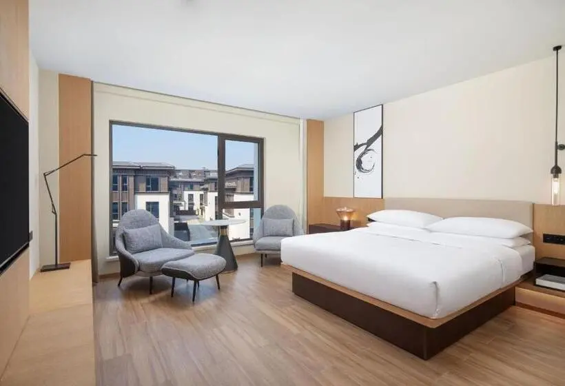 キングサイズベッドのデラックスルーム, Fairfield By Marriott Yangzhou Slender West Lake