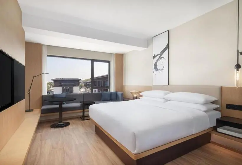 キングサイズベッドのスタンダードルーム, Fairfield By Marriott Yangzhou Slender West Lake