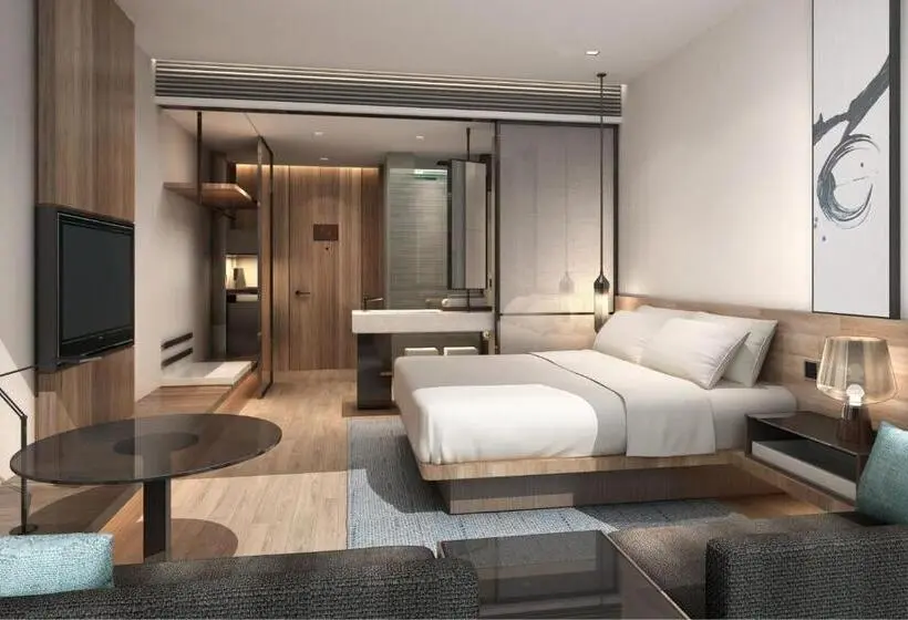 キングサイズベッドのスタンダードルーム, Fairfield By Marriott Yangzhou Slender West Lake