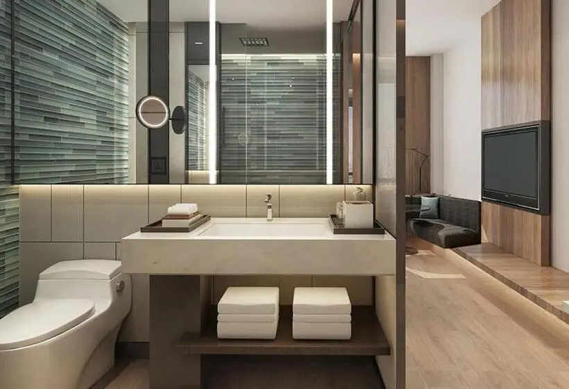 キングサイズベッドのスタンダードルーム, Fairfield By Marriott Yangzhou Slender West Lake