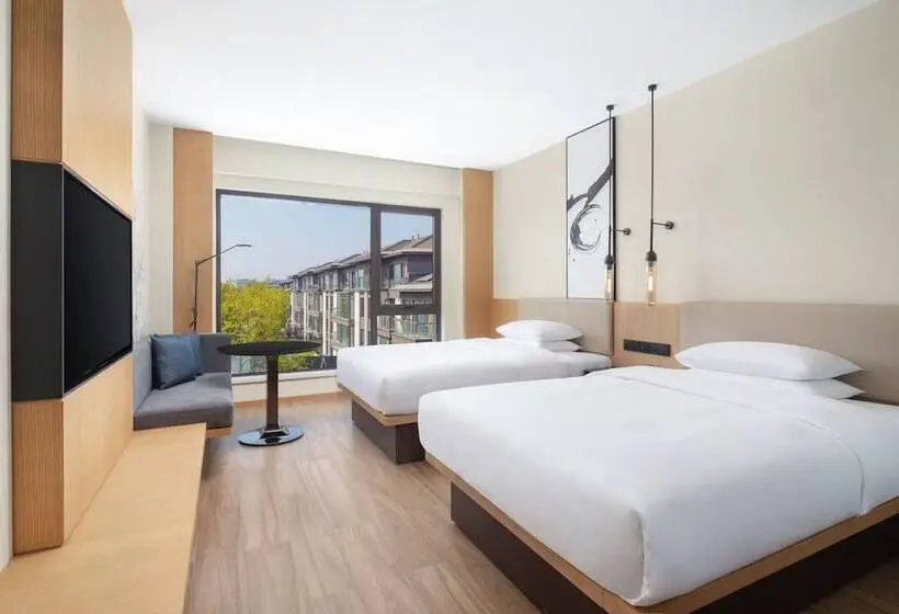 ２ダブルベッドのスタンダードルーム, Fairfield By Marriott Yangzhou Slender West Lake