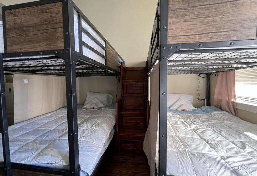 디럭스 4인 룸, Mycrib Houston Hostel