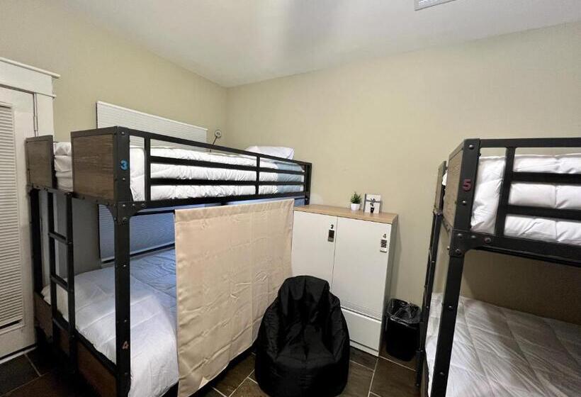 デラックスの4人部屋, Mycrib Houston Hostel