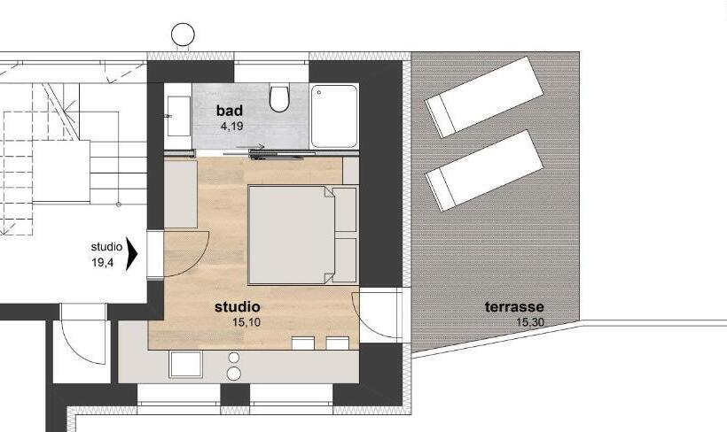 ビュー有りのスタンダードワンルーム, Spatla