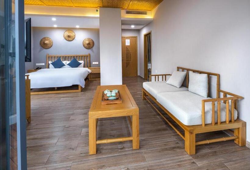 اتاق استاندارد با بالکن, Qingshan Yuandai Boutique Homestay Yangshuo