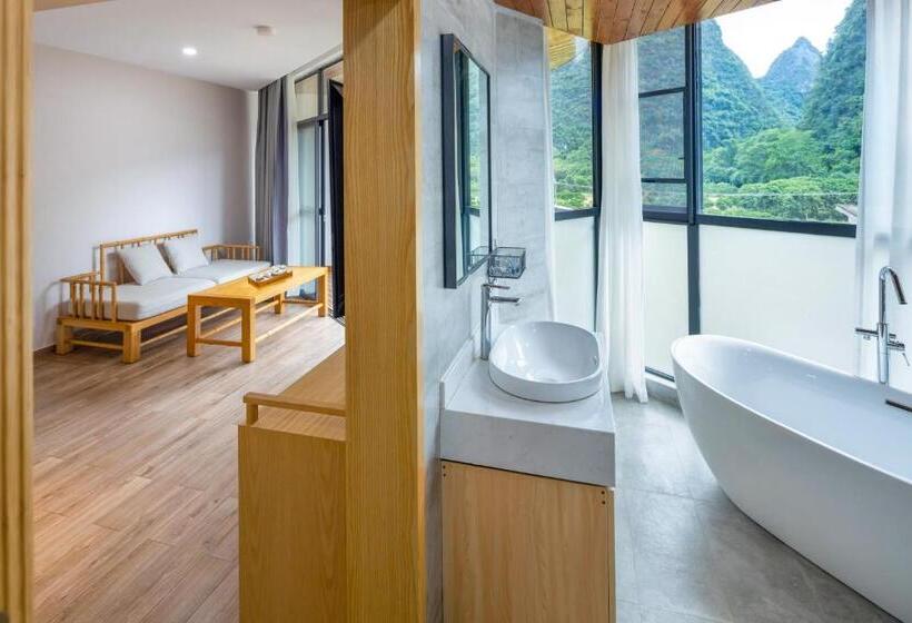 Семейный Номер, Qingshan Yuandai Boutique Homestay Yangshuo