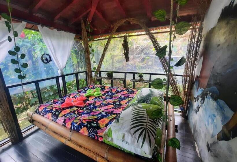 חדר סטנדרט נוף לגינה, Eco Hostal Tierra De Agua Y Fuego