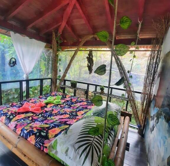 חדר סטנדרט נוף לגינה, Eco Hostal Tierra De Agua Y Fuego