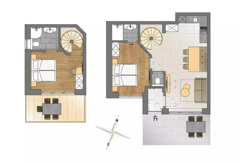 آپارتمان 2 خوابه, Apart Hotel Alpinsonnenresidenz