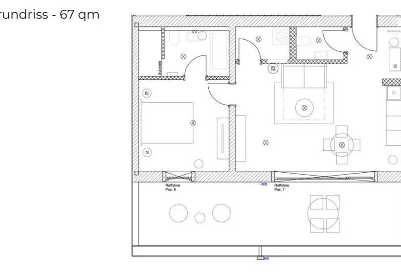 Huoneisto 1 Makuuhuone Terassi, Dreamcation Apartments Boardinghouse   Straubing Süd