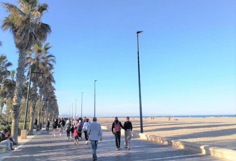 اتاق استاندارد یک نفره, Nueva Habitacion A Metros De Playa Con Cocina Y Wc Compartido, Terraza Y Zonas Comunes 3ac
