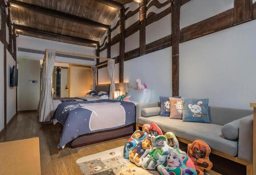 غرفة ديلوكس عائلية, Hangshe Hostel Fuzhou