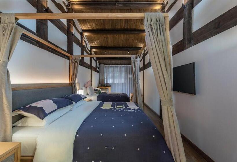 غرفة ديلوكس عائلية, Hangshe Hostel Fuzhou