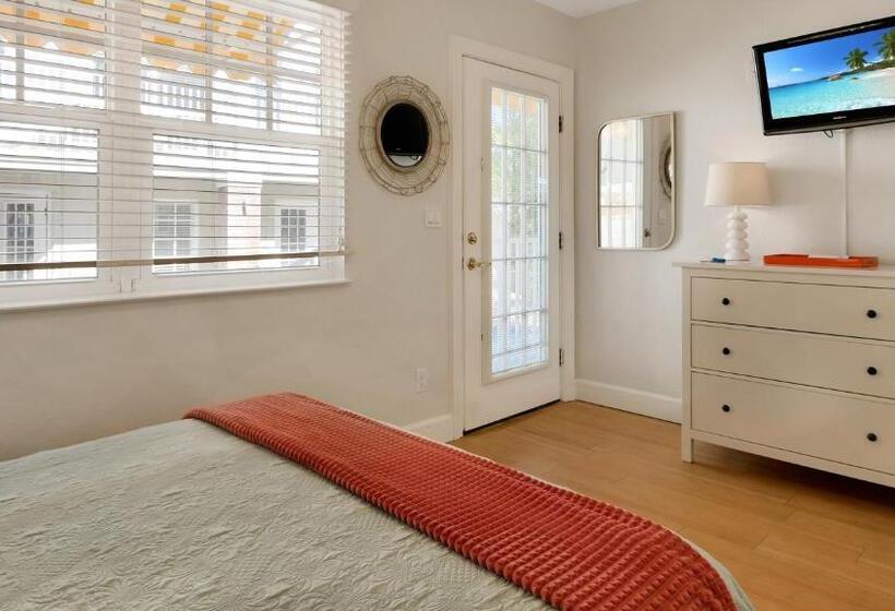 标准工作室带泳池景, Coconut Inn Passagrille Beach