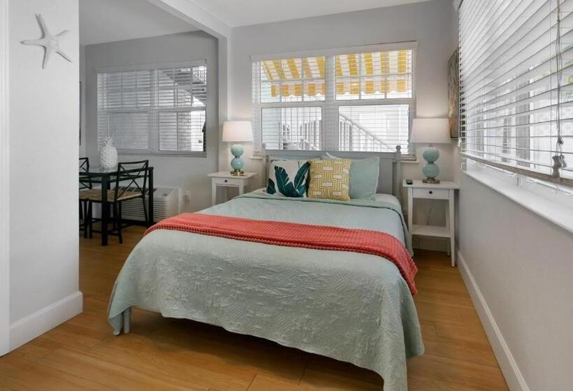 标准工作室带泳池景, Coconut Inn Passagrille Beach