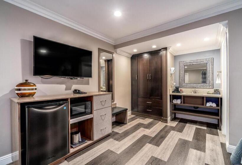 חדר דחוקס עם מיטת קינג, Friendly Hills Inn