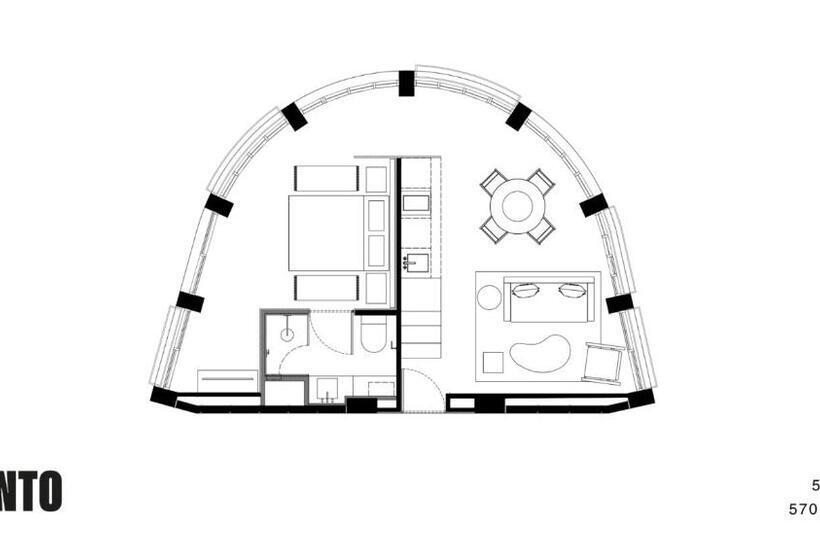 １ベッドルームのスーペリアアパートメント, Onto Tonalá Mexico City