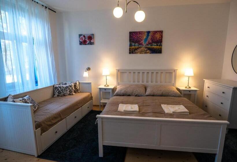 اتاق استاندارد سه تخته با سرویس بهداشتی مشترک, Penzión Záruby