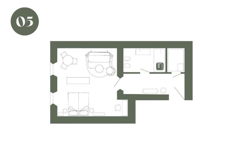 Люкс Кровать Кинг, Arthotel Lasserhaus   Adults Only