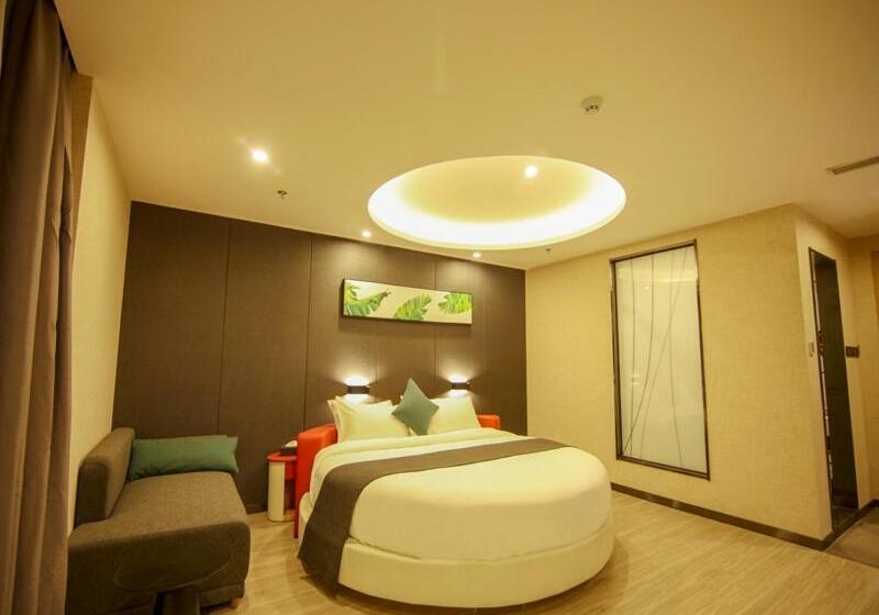 Romanttinen Huone, Thank Inn Plus Beijing Yizhuang Maju Bridge Jinghai Road